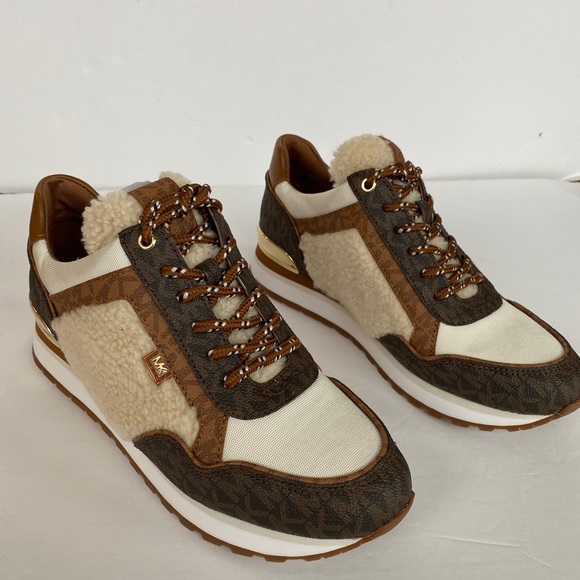 MICHAEL KORKS MADDY TRAINER MK SIG SM BROWN MULTI SIZE:8 - Picture 13 of 13